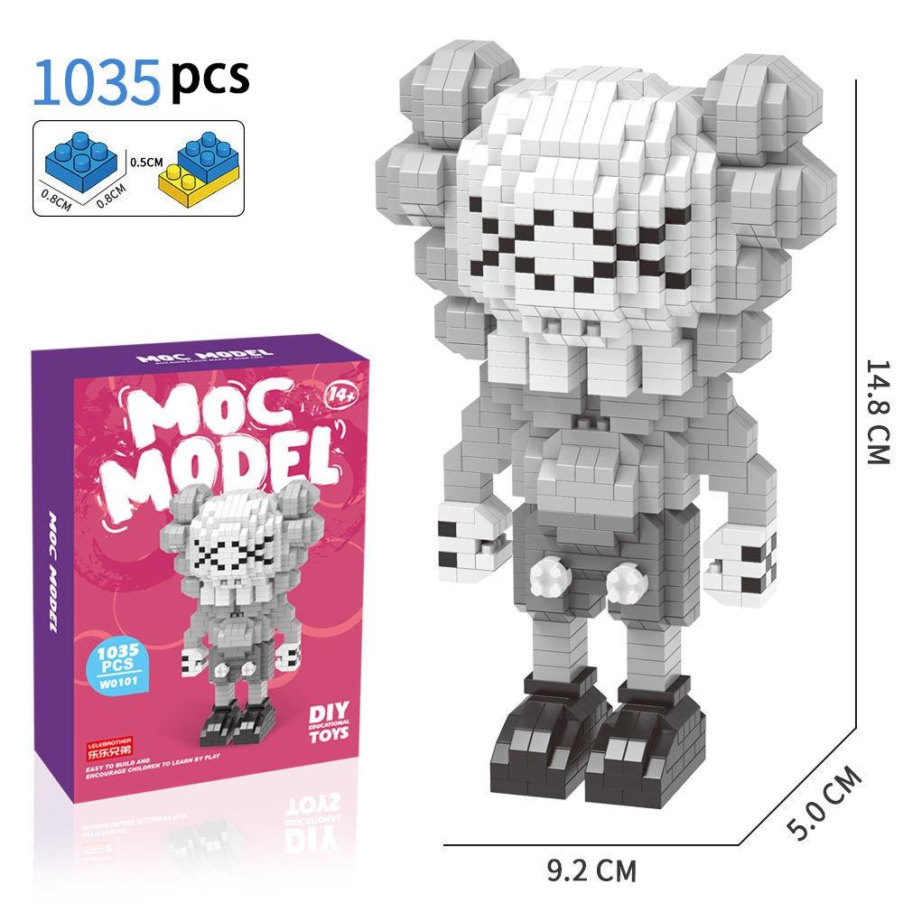 [Spot] micro diamond building blocks small particles assembled adult three-dimensional high difficulty cartoon model birthday gift toy set