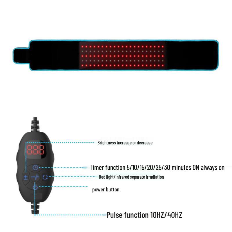 Red Light Infrared Therapy Waist Belt for Back Pain Relief