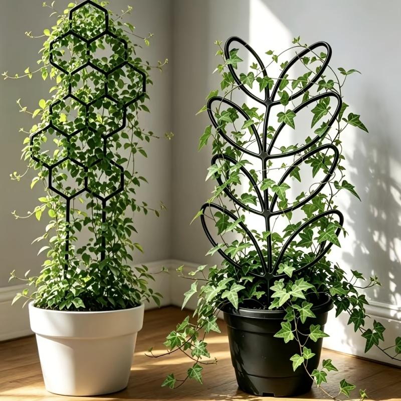 2pcs Plant Climbing Frame Potted Vine Flower Display Support Green Plant Climbing Training Frame Gardening Accessories