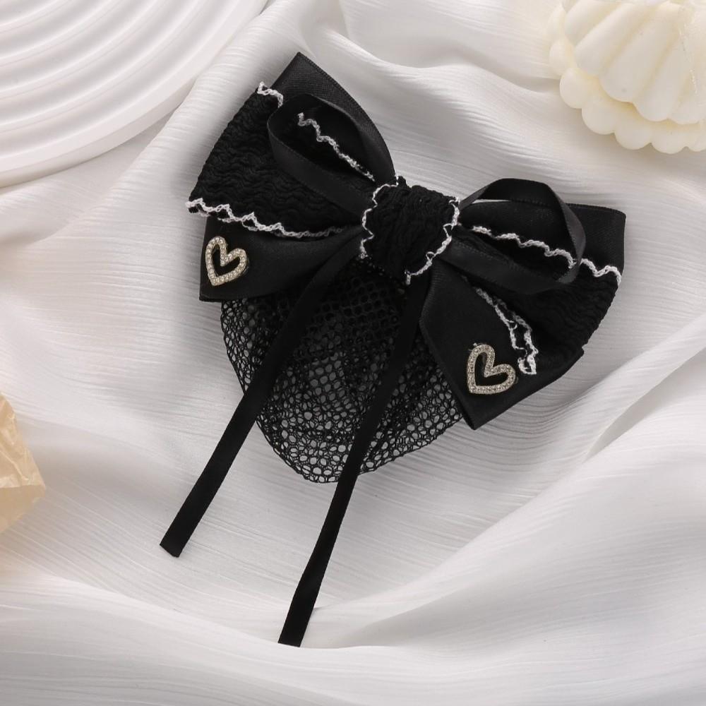 Elegant Net Bun Hair Cover Loose Mesh Nurses Spring Clip New Bun Snood Hair Clip  Funerals