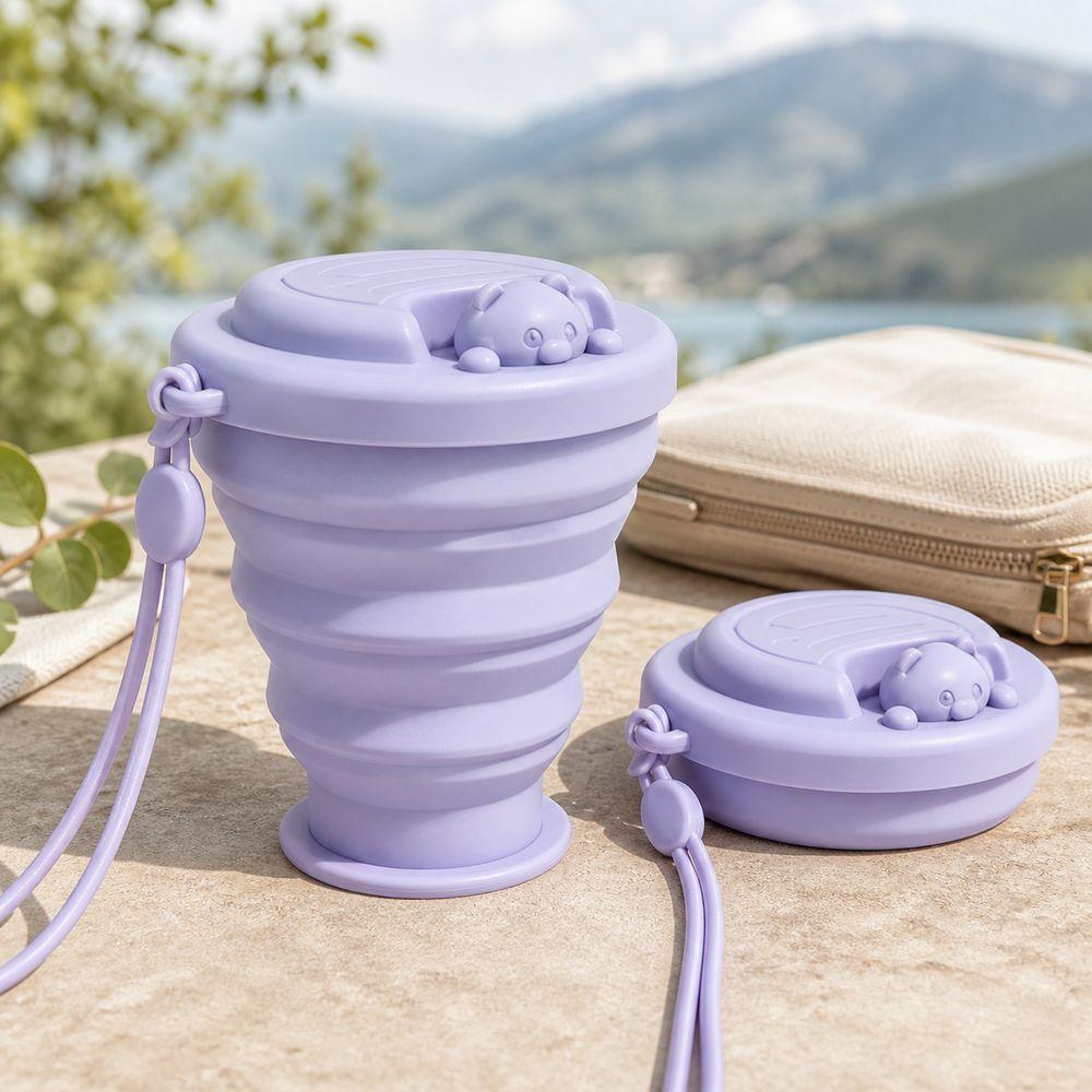 Portable Folding Water Bottle Silicone Portable Drinking Cup Durable Collapsible Water Cup