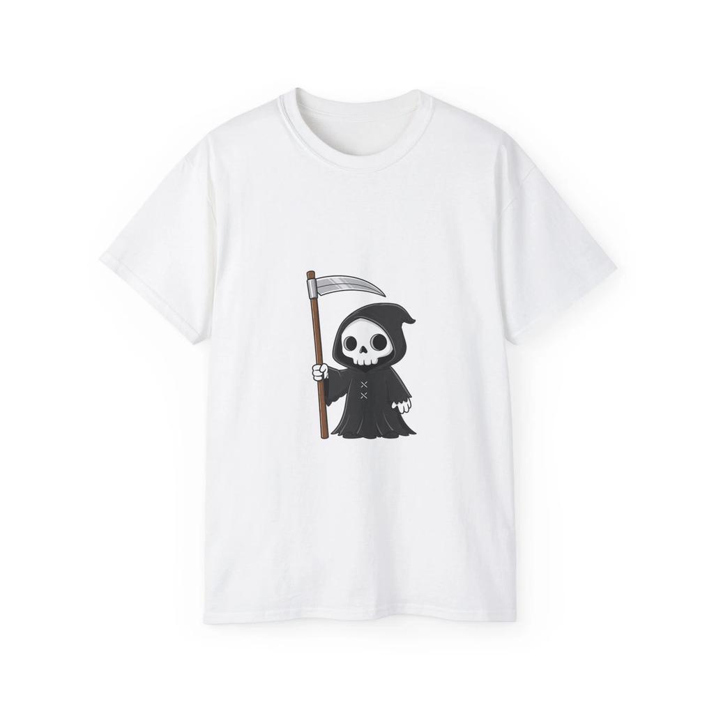 Cartoon Skull Grim Reaper Skeleton Death | Custom Graphic T-Shirt