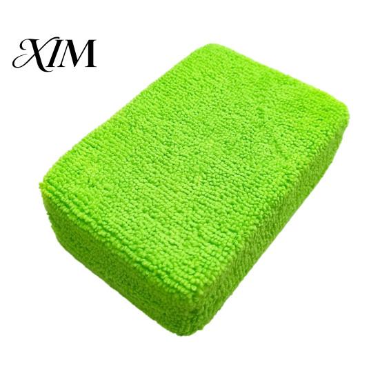 Quick Drying Automotive Care Microfiber Car Wash Sponge, High Density Soft Cleaning Pad, Household Motorcycle Yacht RV Glove Washable Reusable