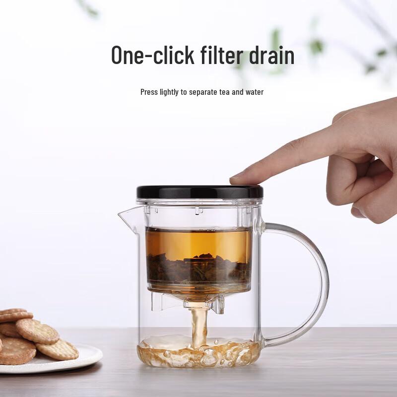 Shangming E-21 Thickened Glass Teapot with Detachable Infuser