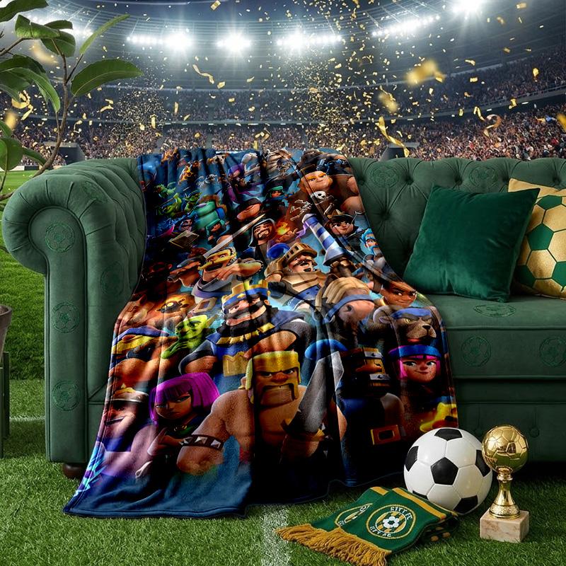 Clash Royale Heroes Collage Blanket Lightweight Ideal Bedding Blanket Perfect for Travel, Camping, Living Rooms, Offices, Sofas, Fan Christmas Gift