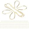 100Pcs Funny Planner Clips Cute Paper Clips Innovative Cute Design Anti Electroplating Process Gold Paper Clips for Office Home School (Floral Print)
