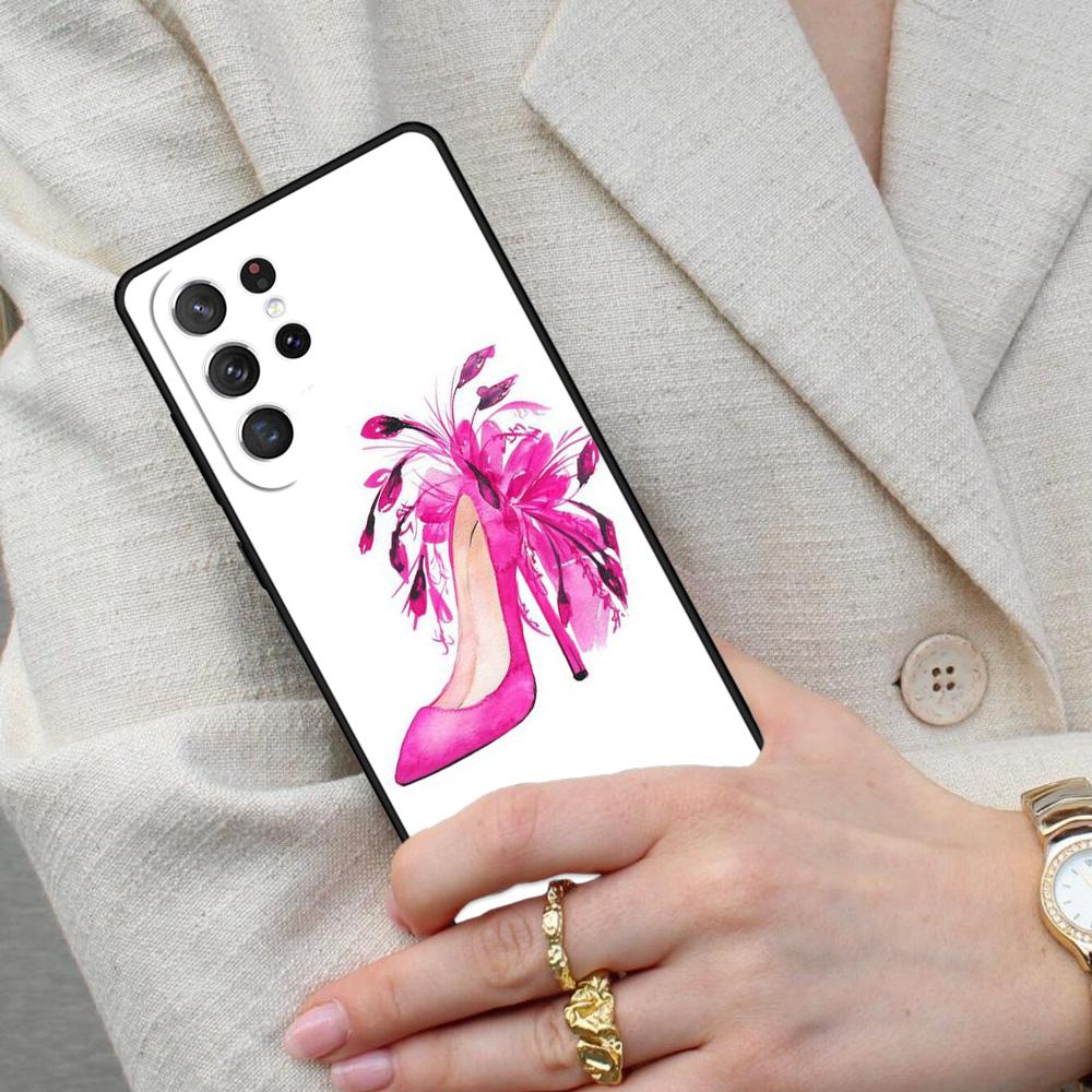 High Heels Girl Fashion Cell Phone Case for Samsung Galaxy S26 Ultra S25 S24 S23 S22 S21 S20 Note10 Cover