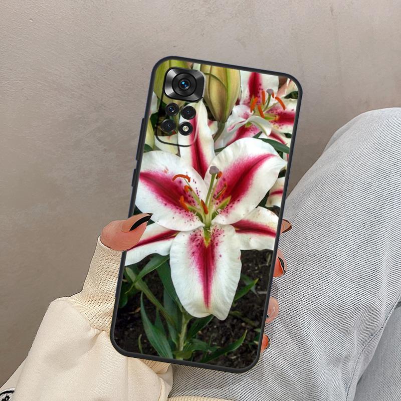Lily Flowers For Xiaomi Redmi Note 13 10 12 11 14 15 Pro Plus Case Cover For Redmi 15 13C 12C 14C 10C 15C