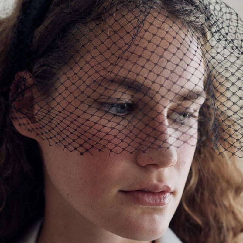 Elizabeth Moments Veil Satin Headband