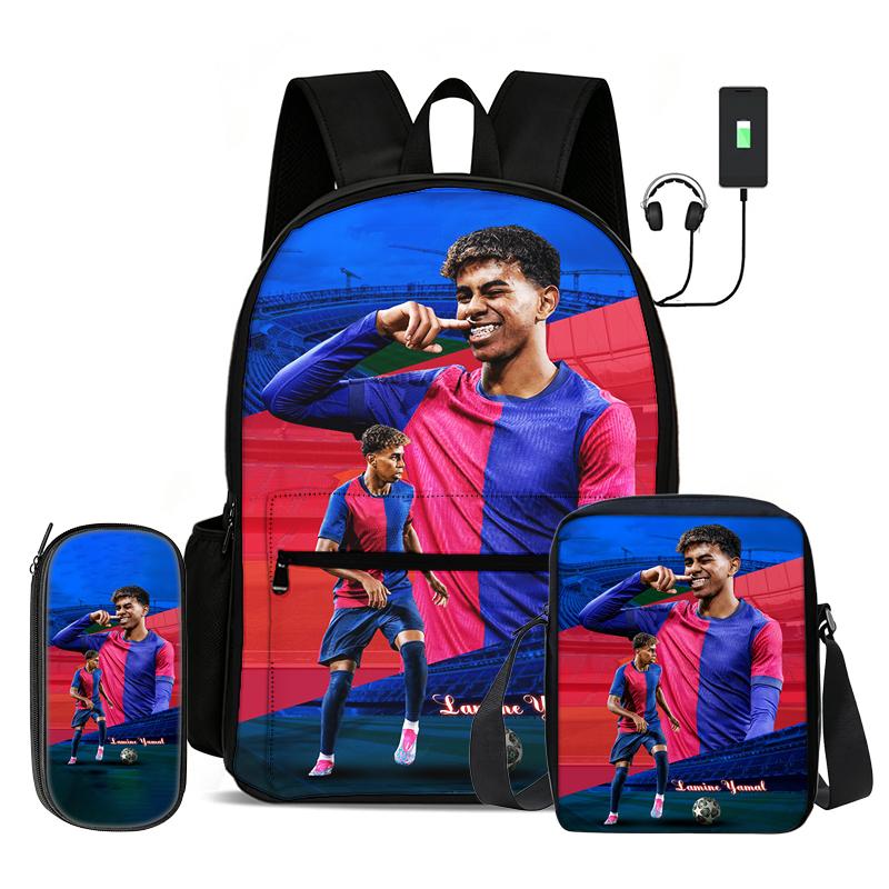 Sac cabas motif étoile de football, Sacs à provisions Ronaldo Sac de transport Sac d'école Sac d'école Sac à bandoulière d'école