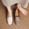 New Xiaoxiangfeng Single Shoes Soft Leather Comfortable Soft Light Luxury Niche Retro Spring New Women's Shoes Low Top