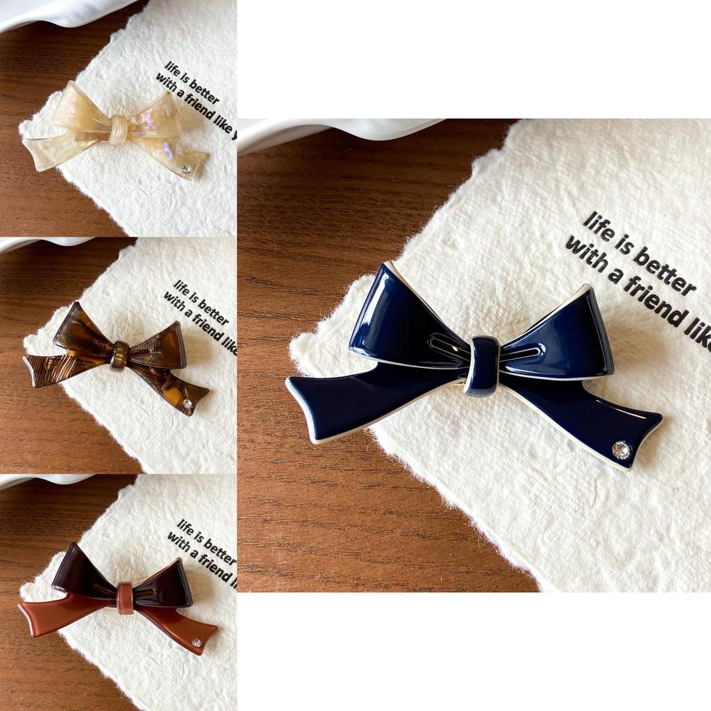 Elegant Korean Style Bowknot Rhinestone Hair Clip For Fashionable Ladies In Multiple Colors