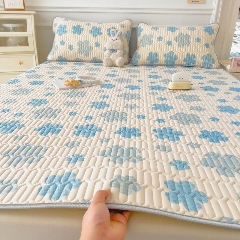New Cartoon Comic Latex Summer Mat Washable Fresh Baby Ice Silk Summer Mat Child Air Conditioner Soft Seat
