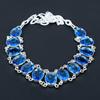 London Blue Topaz Necklace 925 Sterling Silver Necklace London Blue Topaz Gemstone Necklace Handmade Silver London Topaz Jewelry For Her
