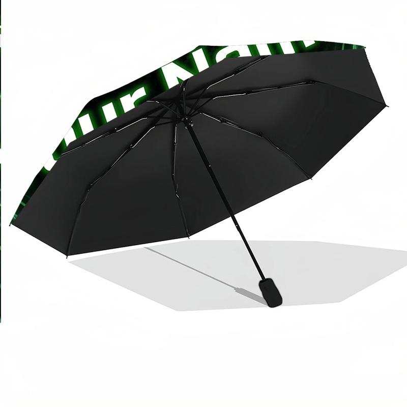 8 Rib Auto Folding Umbrella Celtic FC Print Custom Name Text Portable Rain Gear