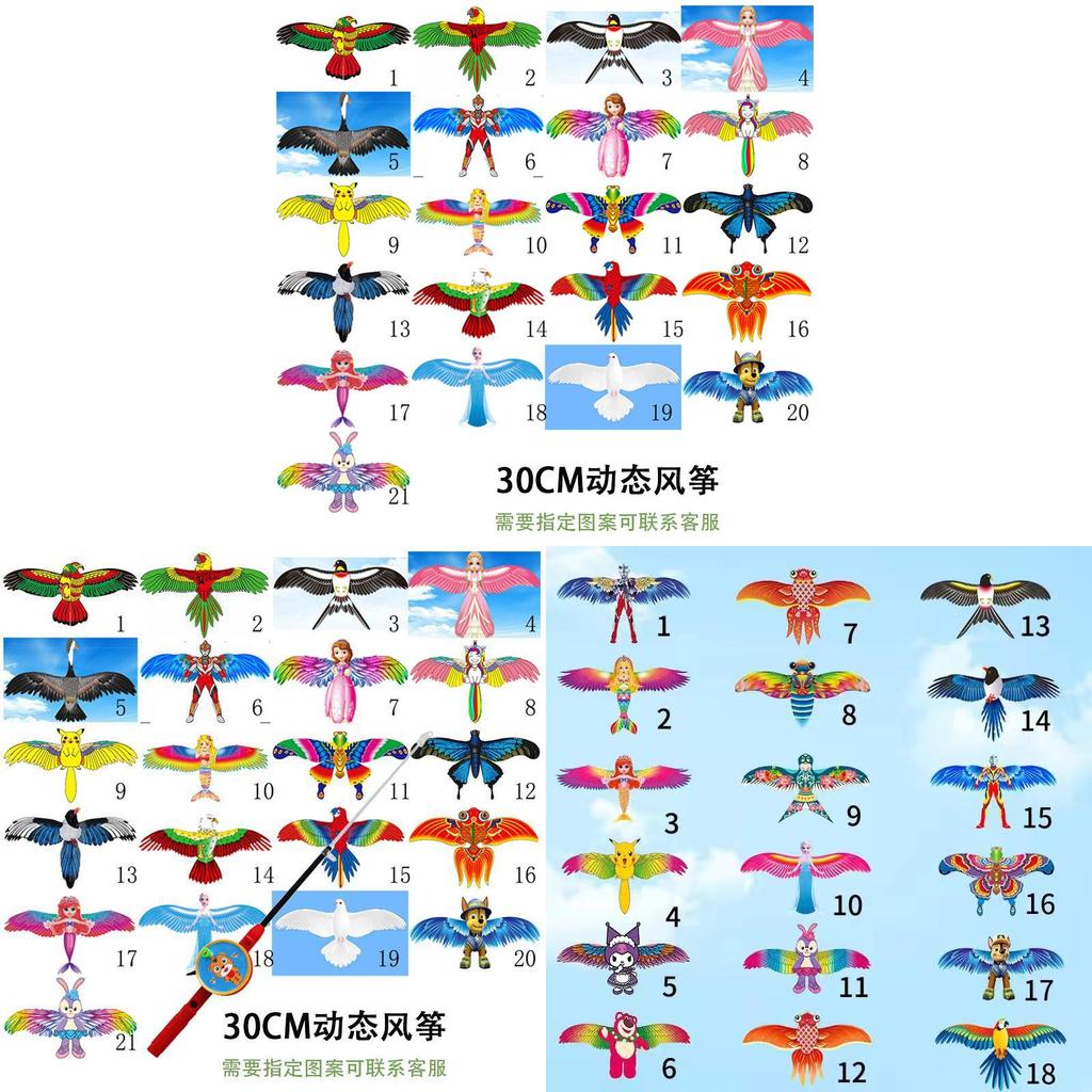 Unique Handcrafted Plastic Kite With Carbon Fiber Frame