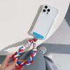 Short Hand Wrist Strap Colorful Accessories for Mobile Phone Color Collision Lanyard Wristband Hanging Rope for Cell Phone Case