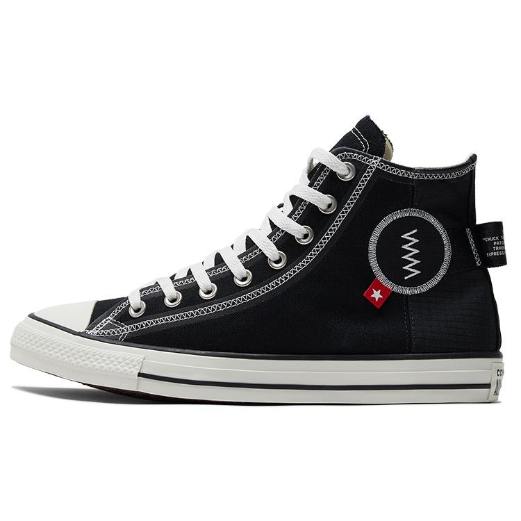 

New Chuck Taylor All Star Converse High Logo Tag Black A06105C 35