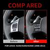 For LEXUS IS250 300 350 2006 2007 2008 2009 2010 2011 2012 ABS Inner Carbon Fiber Car Steering Wheel Cover Trim Frame Decor
