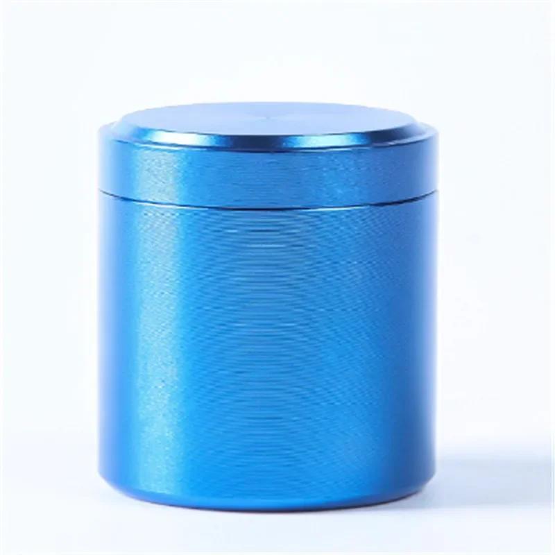 Mini Tea Can Metal Box Aluminum Alloy Portable Sealed Jar Travel Moisture-proof Solid Color Nut Candy Food Storage Container