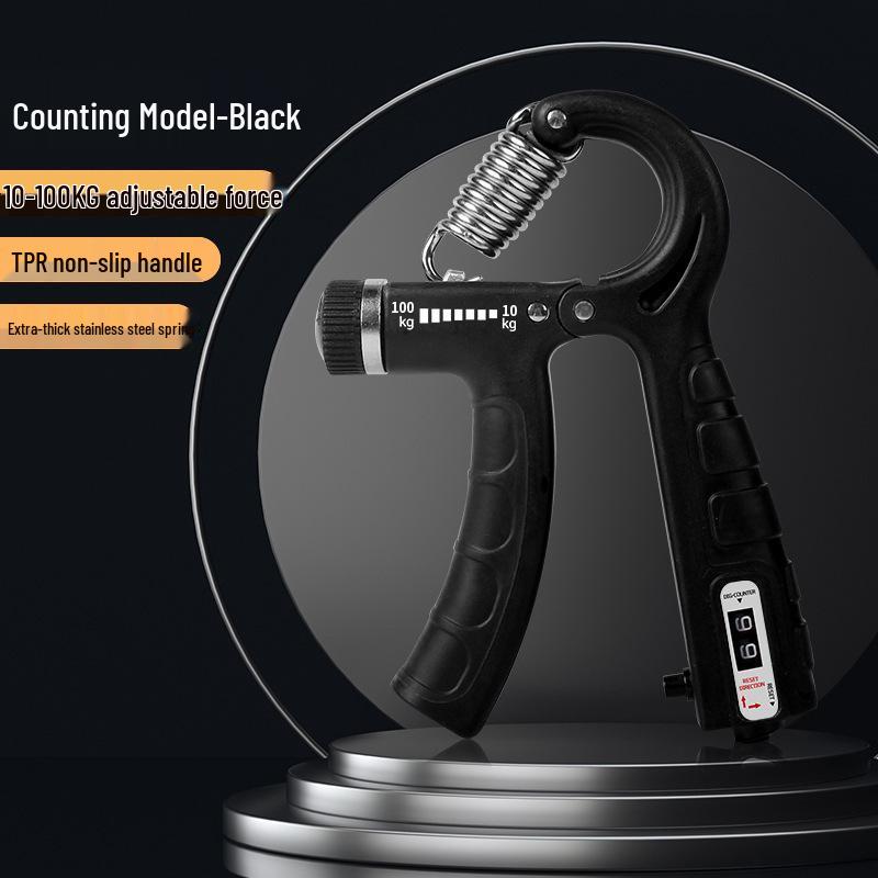 Adjustable 10-100kg Electronic Counting Hand Gripper - Unisex Fitness & Strength Exercise Device