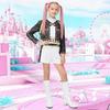 Kids Anime Kpop Demon Hunters Cosplay Costume Huntrix Rumi Mira Zoey Dress Girls Halloween Party Fancy Dress
