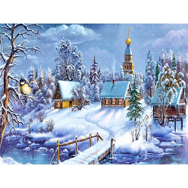 5D Diamond Painting New Arrivals House Winter Diamond Mosaic Embroidery Landscape Personalized Gift Home Decoration