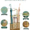 Elegant Wrought Iron Drainable Umbrella Stand for Home and Entranceways