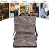 Folding Seat Cushion 600D Oxford Cloth Reed Pattern Portable Stadium Seat Chair Cushion for Sports Events Travel Hiking Fishing
