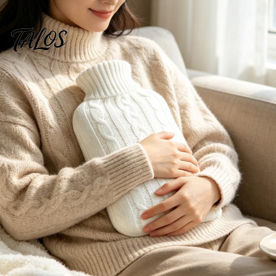 Home Use Hot Water Bag 2000ML Bottle with Knit Cover, Leakproof Rubber Leak Proof for Pain Relief, Winter Warm Neck, Shoulder Back Portable