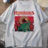 Horror Nie Endend Frosch T-Shirt Alberner Frosch Horror T-Shirt Lustige Meme Grafik T-Shirts Vintage Kurzarm T-Shirts Oberteil