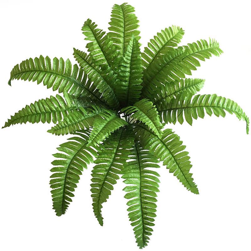 2Pcs 18 Heads Artificial Persian Leaves Artificial Shrubs Leaves Simulation Greenery Bushes for