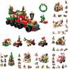 Christmas Train Snow House Building Blocks Home Decor Desktop Ornament Kid Gift