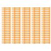 100 Stück 70 mm Orange Plastik Golf Tees Set Leicht Klein Tragbar Trapezförmige Tees für Draußen