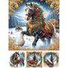 5D DIY Partial Special Shaped Drill Diamond Painting Xmas Horse Home Decor