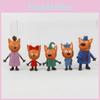 Premium Quality Russian Anime Three Kittens Happy Cats Action Figure Mini Toy Dolls