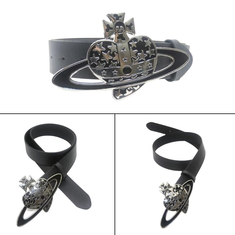 Metal Love Buckle Belt for Women Girl Subcultures Pants Waistband Adjust Waiststrap Jeans Belt Daily Wear Waistbelt