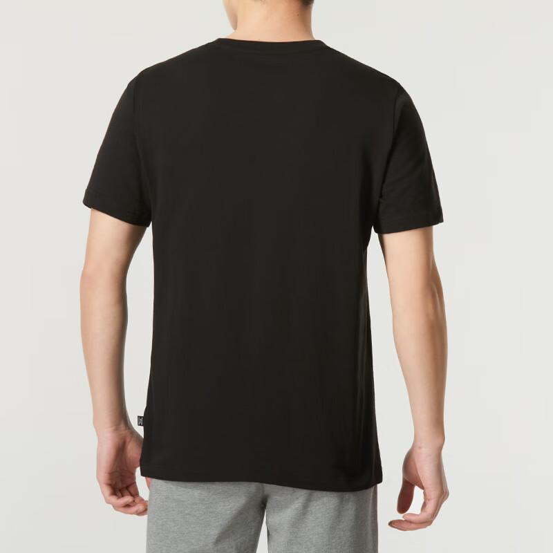 Puma American Retro Comfortable Breathable Printed Crew Neck Short Sleeve T-Shirt Men Tops Black 684762-01