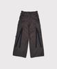 Maineoseu Slash Seam Twist Cargo Pants(Pigment Dyed Moleskin) - Mocha