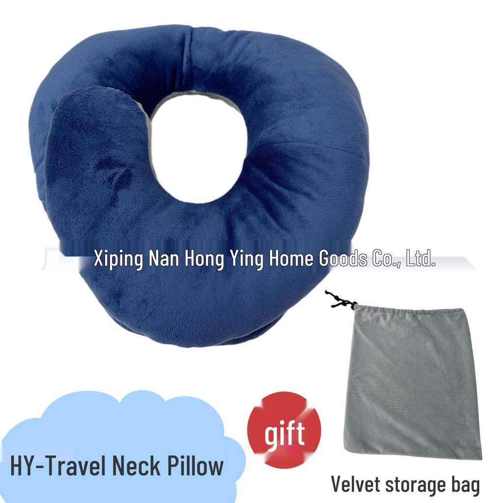U-Shaped Neck Pillow PP Cotton for Travel, Car, Nap, and Back Support
