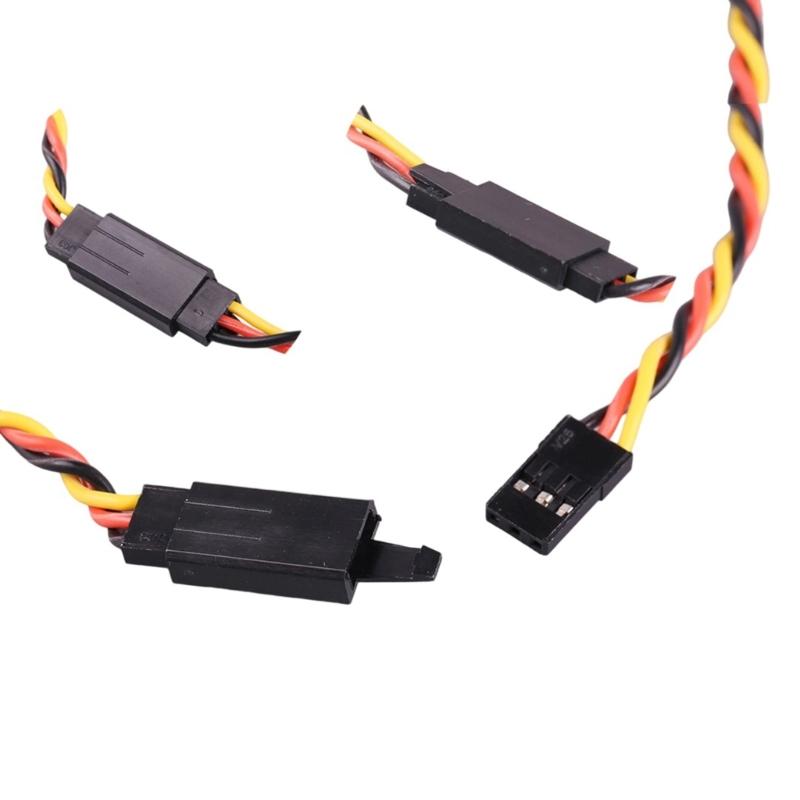 10 Pair Servo Plug Female/Male Extension Connector Receiver Plug Signal Transmission Lock and Pin Set For Futaba JR