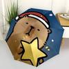 Capybara Themed Travel Umbrella-8 Ribs Automatic Opening and Closing, Portable Folding Design, Compact and Stylish Umbrella Suitable for Out