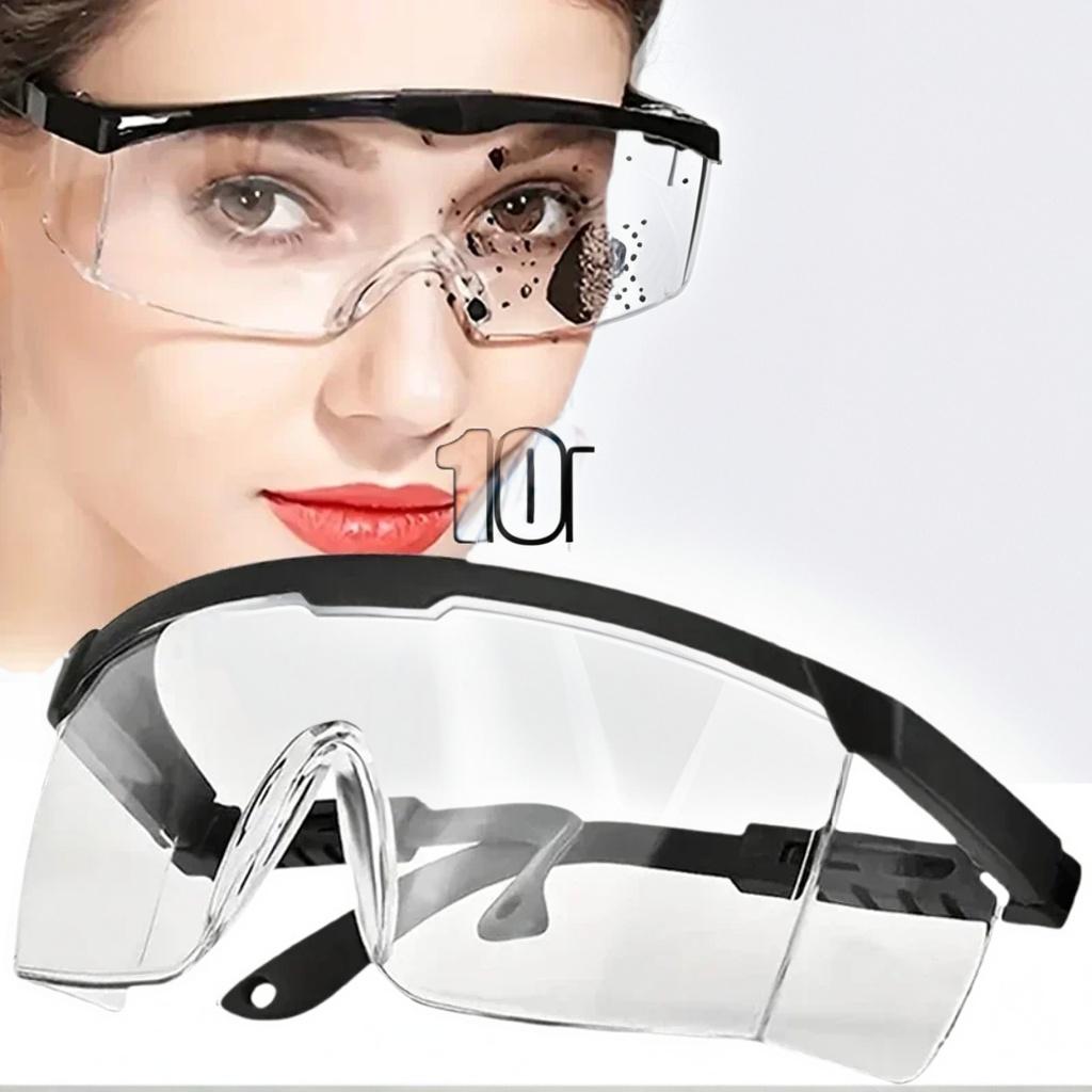 3/10Pcs Safety Goggles - Anti-Splash Wind & Dust Proof Protective Eyewear for Work Lab & Cycling