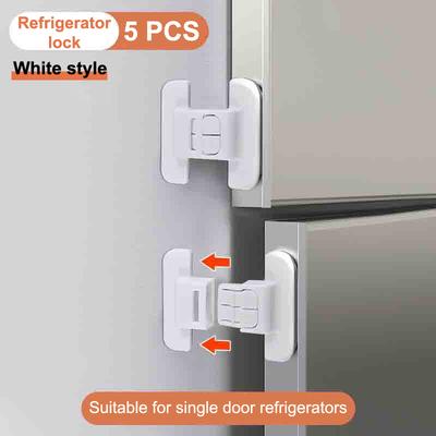 5Pcs Baby Safety Cabinet Lock Drawer Door Locks Child Anti-Pinching Hand Security Protection Buckle Protection Refrigerator Lock