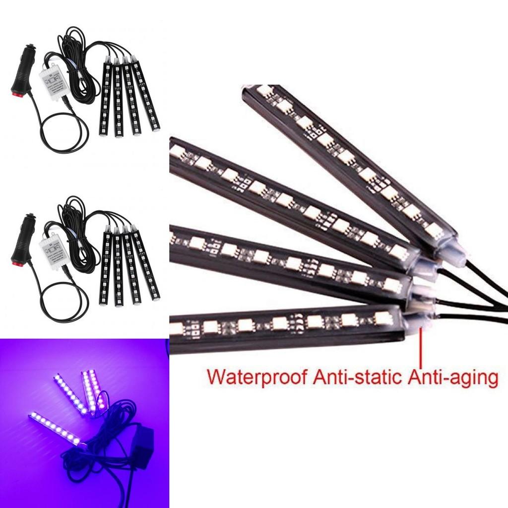 Vibrant Led Car Interior Atmosphere Lights Sound-activated Footwell Decoration