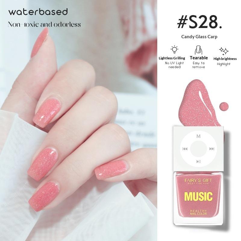 Water-based Nail Polish, No Baking Required, Long-lasting, Quick-drying, Peelable, Odorless, Brightens Hands and Feet.