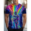 Fashion 3D Print Men Short Sleeve Round Neck T-Shirt Plus Size Tee Summer Casual Tshirts