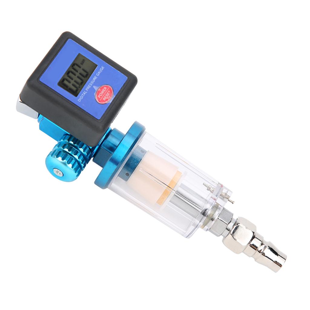 Digital Air Regulator Pressure Display Meter Water Trap Filter MF08 MF01 with Connector 14in Thread