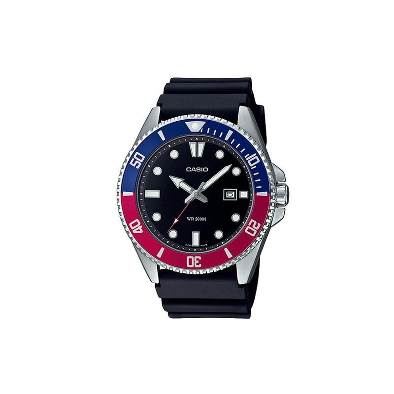 

CASIO YOUTH series - Swordfish, Swordfish, luminous marine diving style, business and leisure, Quartz, resin strap, , men s watch, black d MDV-107-1A3 чорний