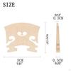 10Pcs Maple Violin Bridge 4/4 Replacements Parts Handmade Professional Instrument Accessory for